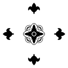 Symmetric decorative shape