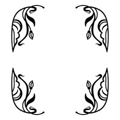 Golden decorative designs