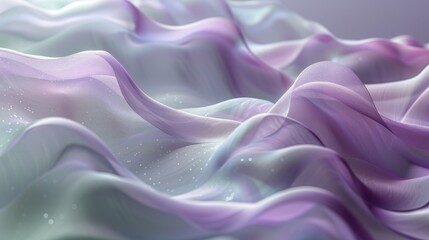 Obraz premium Elegant pastel abstract background blending lavender and pale mint, smooth transitions, delicate light reflections, minimalist and sleek, ideal for app or web design