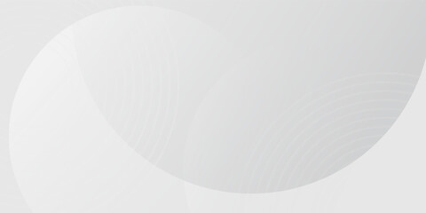 White geometric abstract background overlap layer on bright space with lines effect decoration. Modern graphic design element circles style concept for banner.