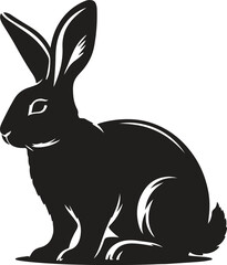 Obraz premium Rabbit Silhouette