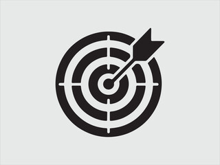 Target icon. Target Line Icon Design, Target and Goal abstract Vector icon single file