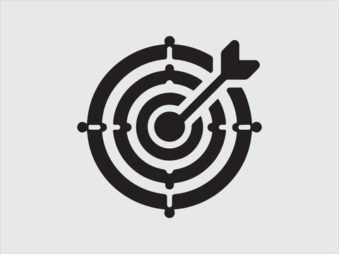 recommend clip art: Target icon. Target Line Icon Design, Target and Goal abstract Vector icon single file