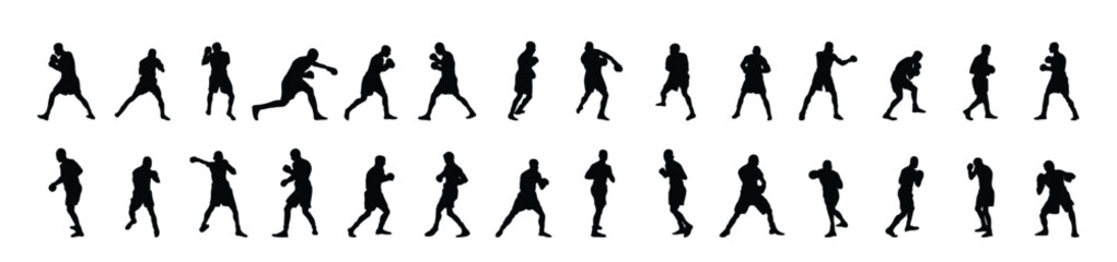 Boxers Silhouettes Set