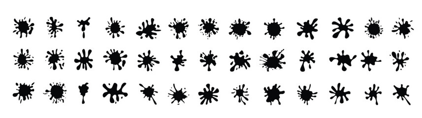 Set of Blots and Splashes