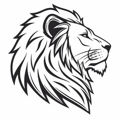 lion head vector