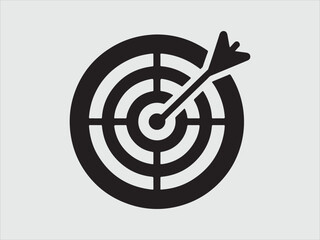 target aim icon, focus icon vector design symbol. target, challenge, objective icon vector.