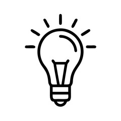 Icon of a Light Bulb