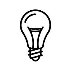 Obraz premium Icon of a Light Bulb