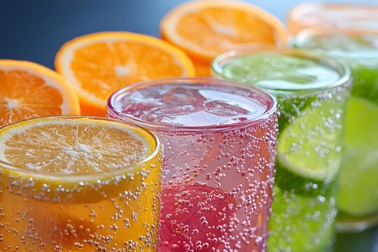 Refreshing Citrus Beverages with Bubbly Sparkling Water for Summer Celebrations