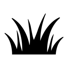 Silhouette of vibrant blades of grass set against a stark white backdrop