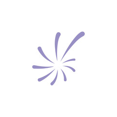 Vector Spark Firework Icon, Burst Logo for Celebration, Creative Branding, and Festive Marketing Design