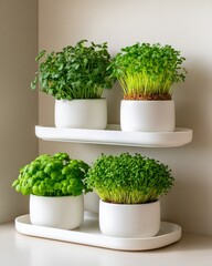 Minimalist home farming with indoor microgreens