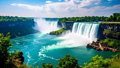 Fototapeta premium Niagara Falls Close Up