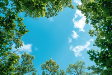 Photo of clear blue sky backgrounds landscape outdoors.