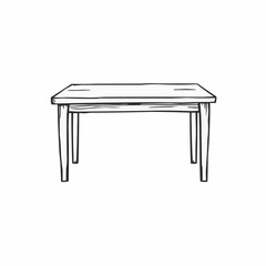 A simple wooden table.