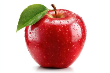 The apple, a fresh and organic fruit with a red hue, embodies the best of nature with its juicy and sweet taste; rich in vitamin content, it supports health and nutrition with every ripe bite