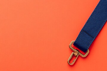 Blue strap with golden hardware detail