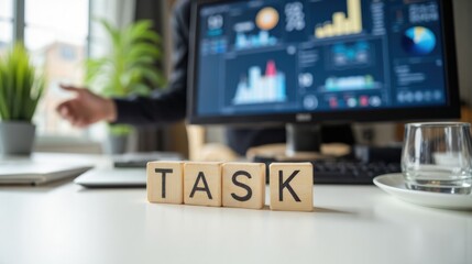 Task job working reflects focused effort, daily responsibilities and productivity, Ideal for content on time management, remote work, and career growth with copy space