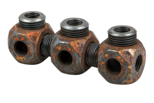 A set of colorful geometric shapes, including circles and squares, varying in size and pattern isolated on transparent background.