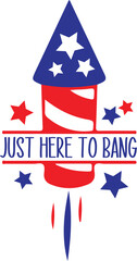 Just here to bang t-shirt