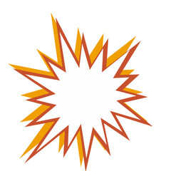 Set of Black Cartoon Explosion shape. starburst, comic cartoon shape design element vector illustration