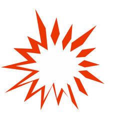 Set of Black Cartoon Explosion shape. starburst, comic cartoon shape design element vector illustration