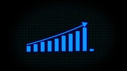 Business graph showing business growth. Business digital trend or Infographics. Financial data and diagrams showing a steady increase in profits. Abstract business growth and graph chart icon  - Powered by Adobe