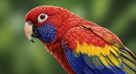 Fototapeta premium Colorful macaw