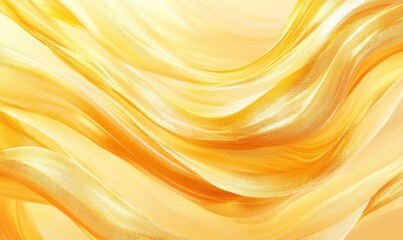 Golden Waves Abstract Background