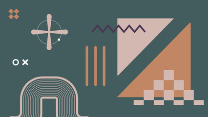 Abstract Geometric Shapes with Triangles