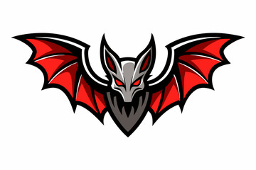 bat logo vector on white background