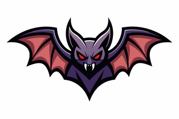 bat logo vector on white background
