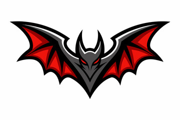 bat logo vector on white background