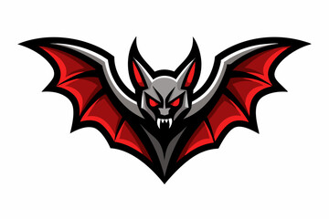 bat logo vector on white background