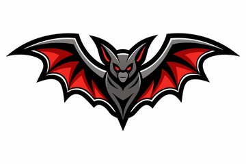 bat logo vector on white background