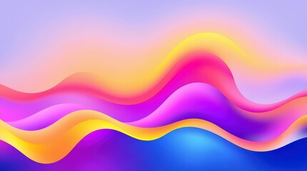 Abstract Colorful Wavy Background
