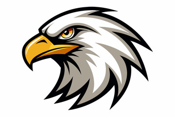 eagle head logo vector on white background