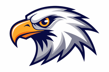 eagle head logo vector on white background