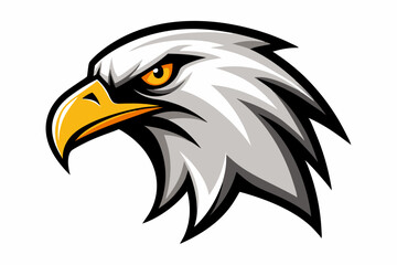 eagle head logo vector on white background