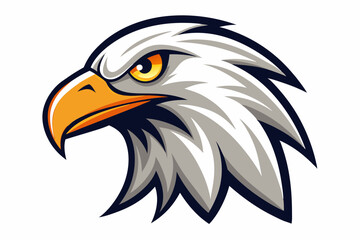 eagle head logo vector on white background