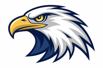 Fototapeta premium eagle head logo vector on white background