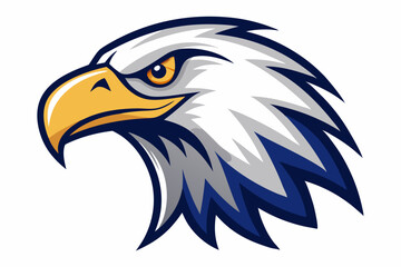 eagle head logo vector on white background