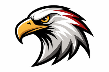 eagle head logo vector on white background