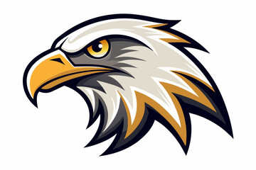 eagle head logo vector on white background