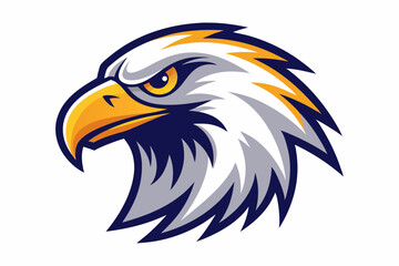 eagle head logo vector on white background