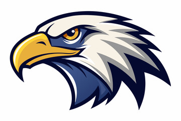 eagle head logo vector on white background
