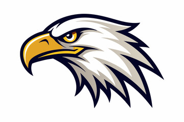 eagle head logo vector on white background