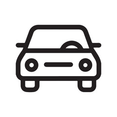 Outline car icon