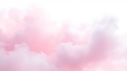 Pink Pastel Clouds Against White Sky